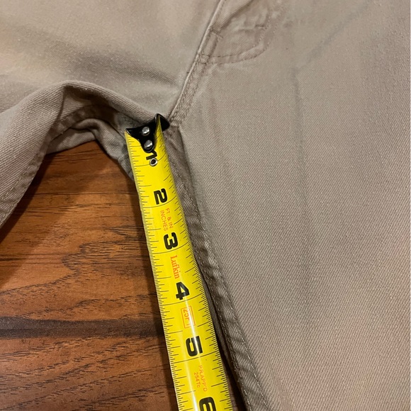 Levi’s 505 jeans khaki pants mens 35x33 (tag 36x34) tan brown Straight white tag - Picture 4 of 10